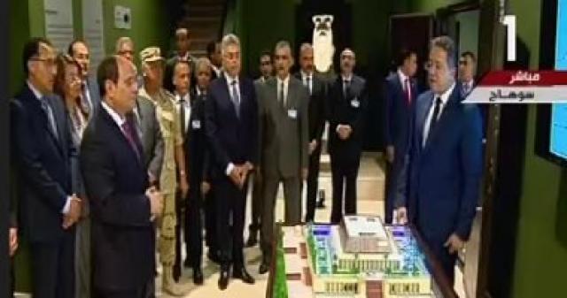 الرئيس يتفقد متحف سوهاج