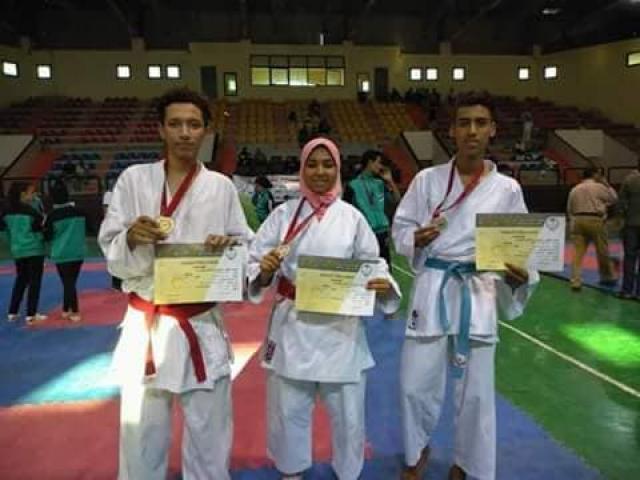 أبطال الوادي الجديد  في الكاراتية