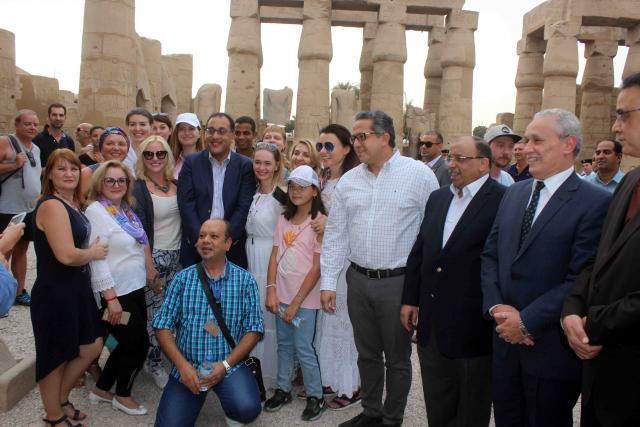 رئيس الوزراء يتفقد  معبد الأقصر