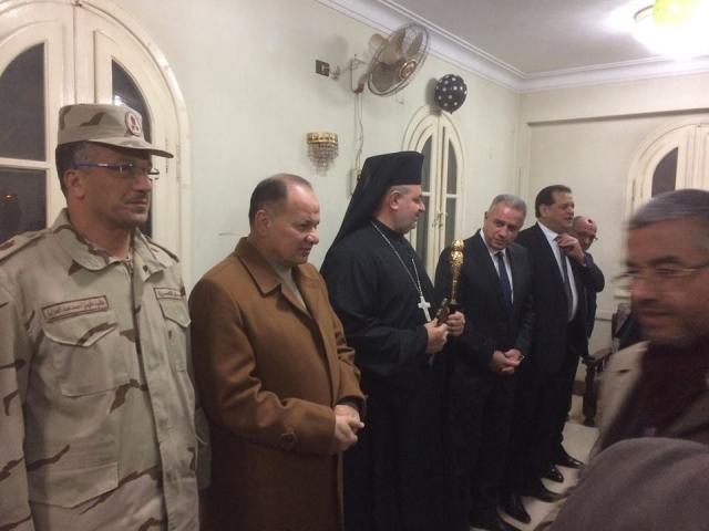 محافظ الفيوم يزورالكنائس لتقديم التهنئة بأعياد الميلاد المجيدة