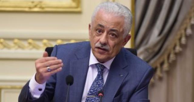 وزير التعليم خلال المؤتمر الصحفي