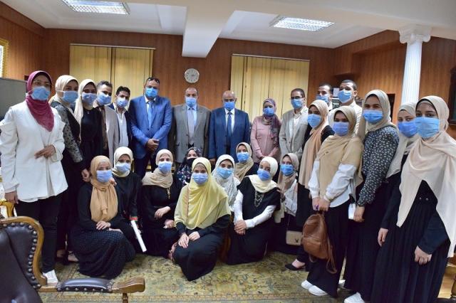 طلاب جامعة بنى سويف