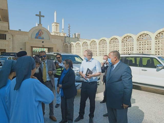 زيارة السفير الألماني يزور دير العذراء