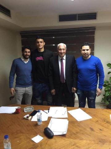 رئيس الزمالك مع عمر السعيد ومسئولي الجونة