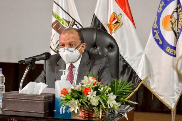الدكتور منصور حسن ،رئيس جامعة بني سويف،