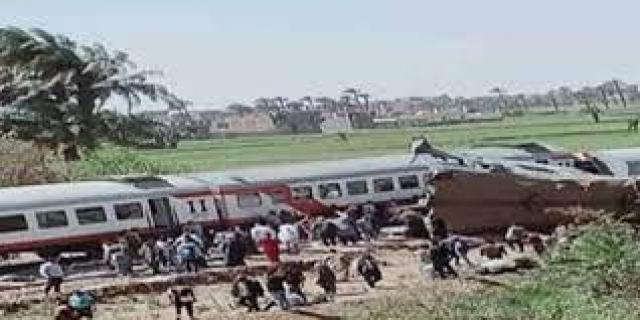 حادث قطاري سوهاج