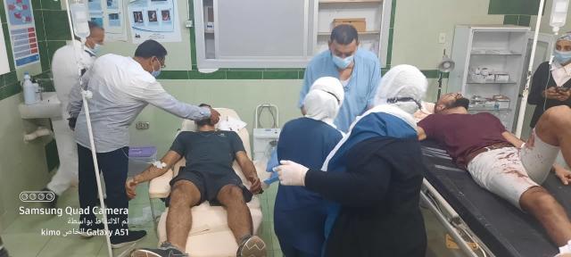 المصابين في المستشفي