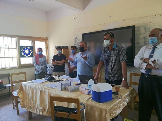 تطعيم معلمى المرحلة الثانوية في الأقصر بلقاح كورونا