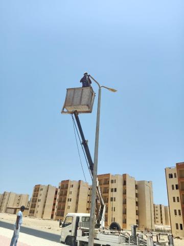 صيانة أعمدة الإنارة