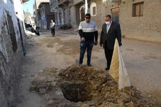 هبوط أرضى بقرية الجبلاو بقنا.....