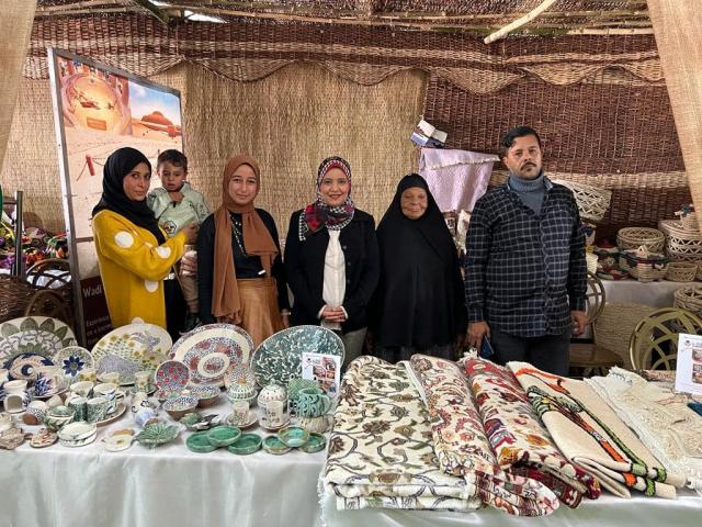 الفيوم تشارك بمعرض الحرف التراثية واليدوية
