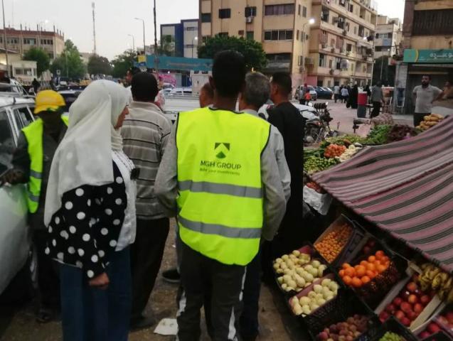 جانب من حملات رفع الاشغالات