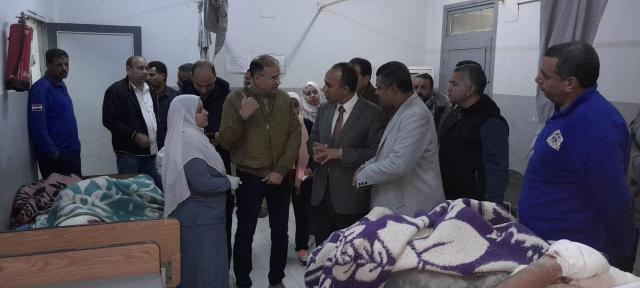 نائب محافظ المنيا يزور المصابين