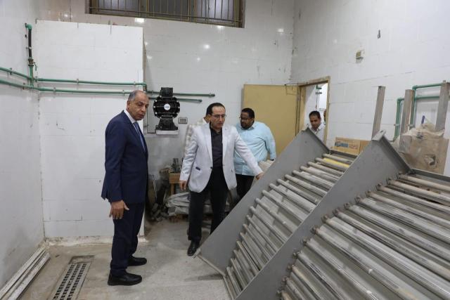 محافظ المنيا يتفقد مجزر بني أحمد