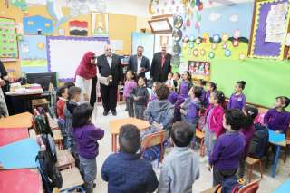 شهد طابور الصباح..وكيل تعليم الوادي...