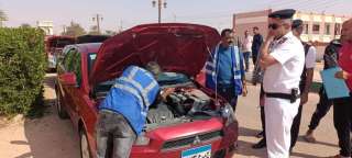 حملة مرورية لفحص المركبات في...