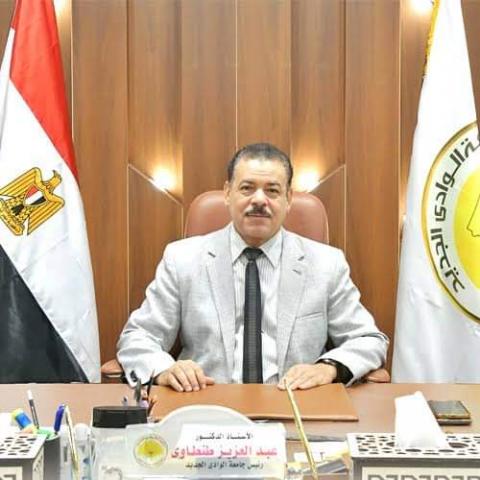 الدكتور عبد العزيز طنطاوى، رئيس جامعة الوادى الجد