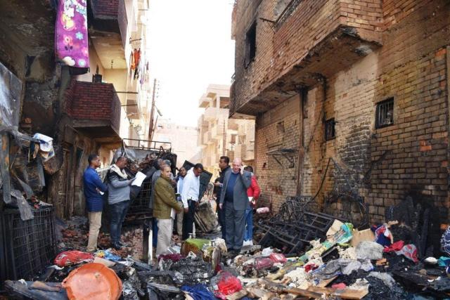 السكرتير العام المساعد في موقع الحريق