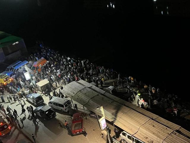 صورة من حادث غرق الميكروباص