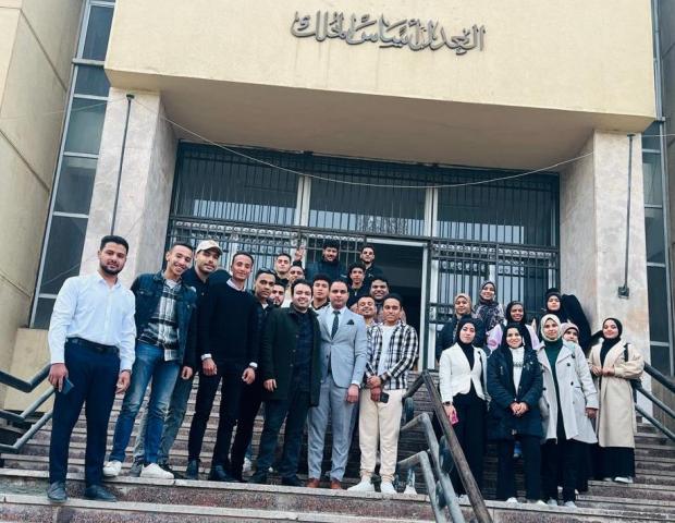 زيارة طلاب حقوق قنا لمحكمة الجنايات