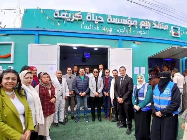 افتتاح منفذ حياة كريمة لبيع اللحوم بأسعار مخفضة