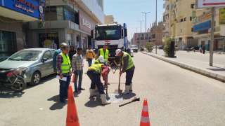 حملة لتطهير شبكات الصرف الصحى...