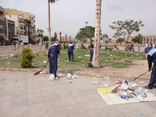 مدينة الأقصر تنفذ حملة نظافة في...