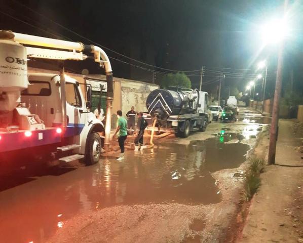 مشكلة طفح الصرف الصحي