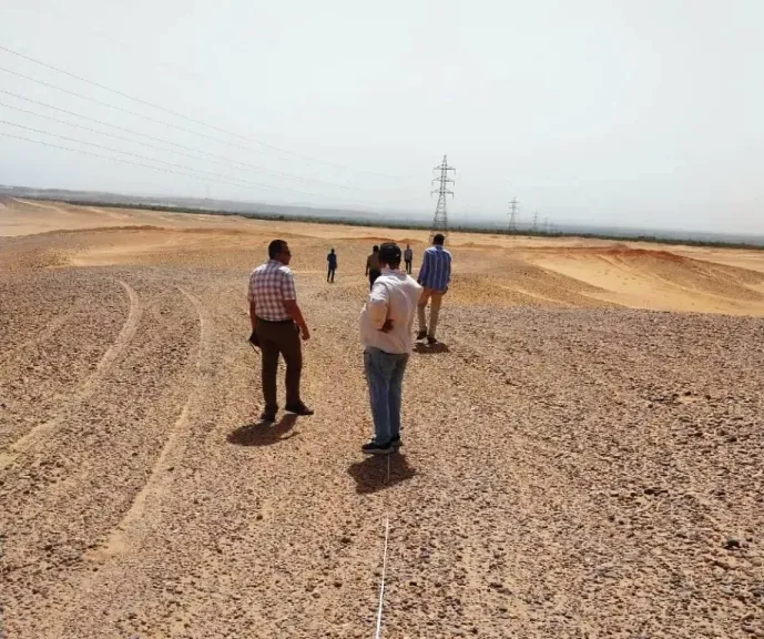 معاينة قطعة الأرض