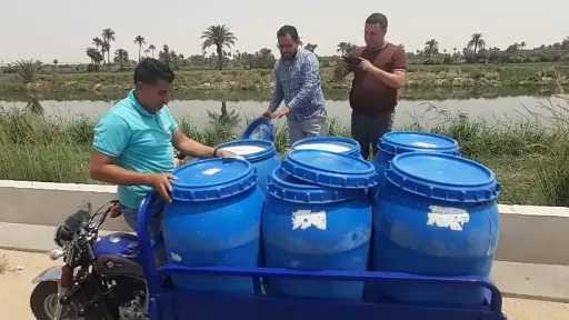 التحفظ على 1400 لتر لبن...
