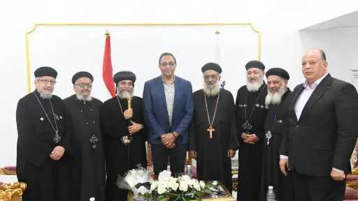 وفدان من مطرانيتي دشنا ونجع...