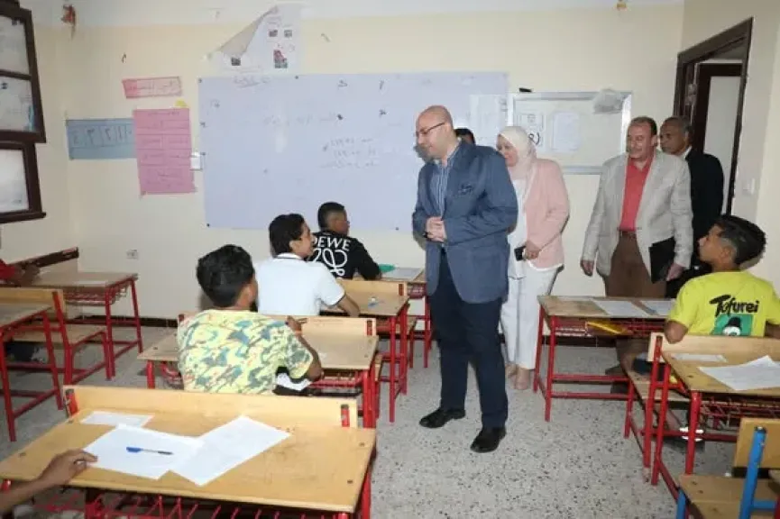 محافظ بني سويف يتفقد اللجان