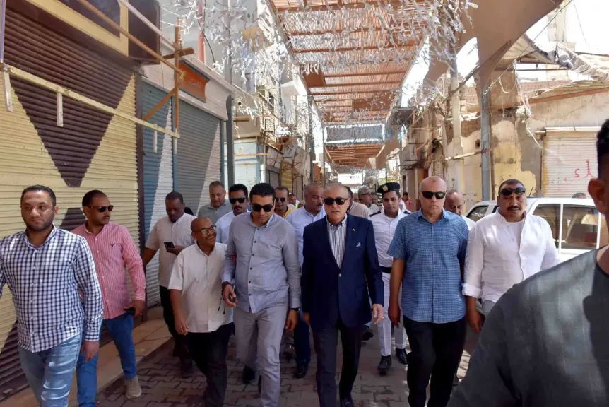 محافظ الأقصر يتفقد أعمال تطوير شاملة لمعبد إسنا
