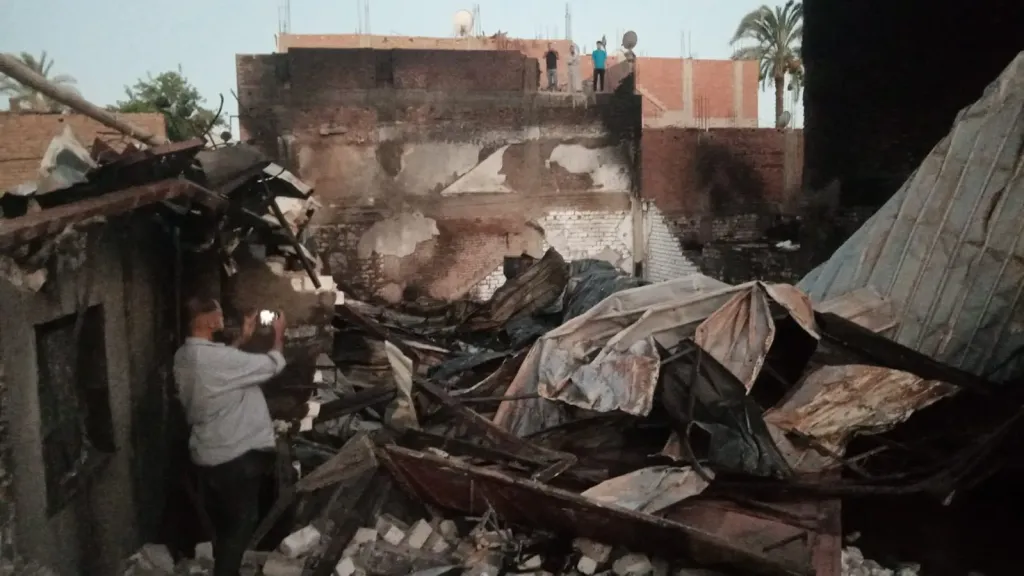 صورة من الحريق