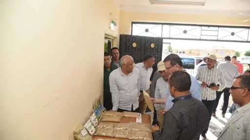 وزيرا الزراعة والري ومحافظ الوادي...