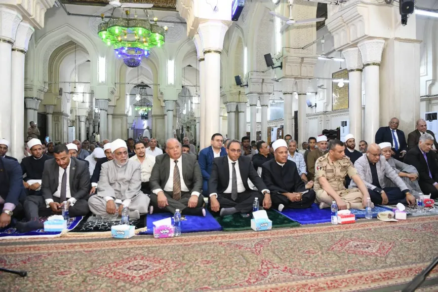 محافظ قنا يشهد احتفالية العام الهجري الجديد بمسجد سيدي عبد الرحيم القنائي