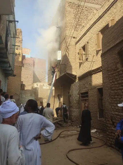صورة من الحريق