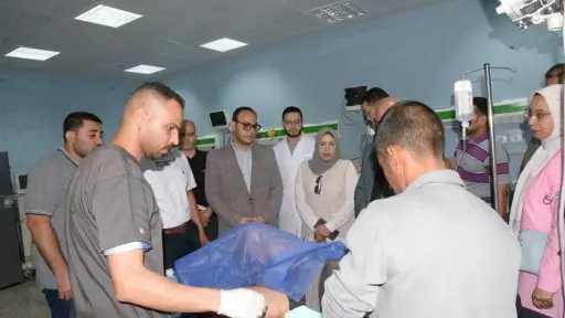 نائب محافظ أسيوط يزور مصابي...