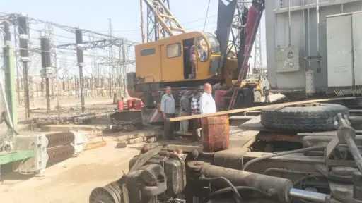 إحلال وتجديد محول كهرباء تعرض...