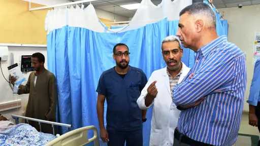 خلال زيارة مفاجئة لمستشفى...