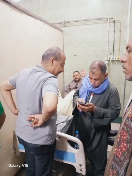 السكرتير العام المساعد يزور المصابين