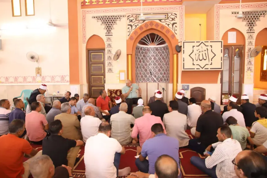 لقاء محافظ الوادي الجديد مع أهالي مركز بلاط
