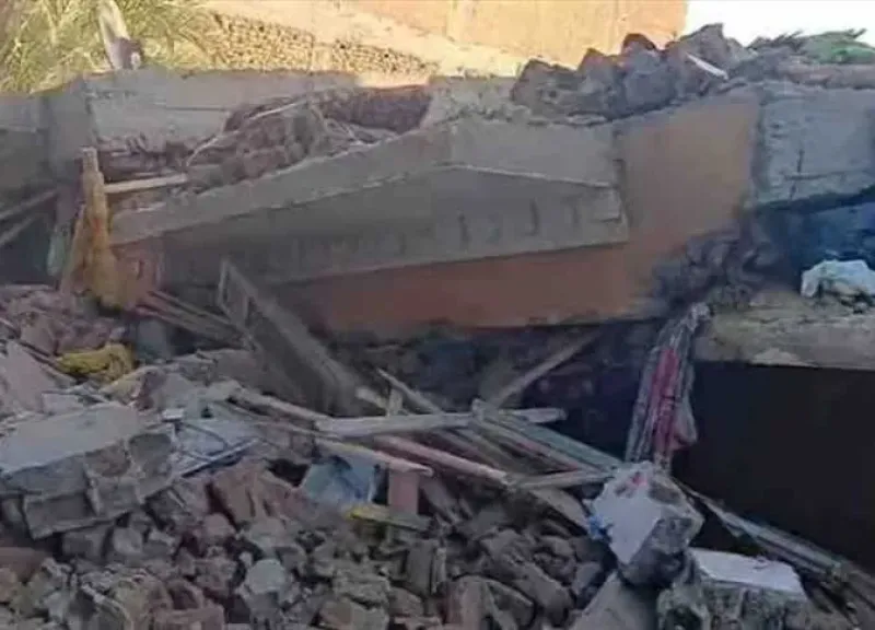 انهيار منزل بأسيوط