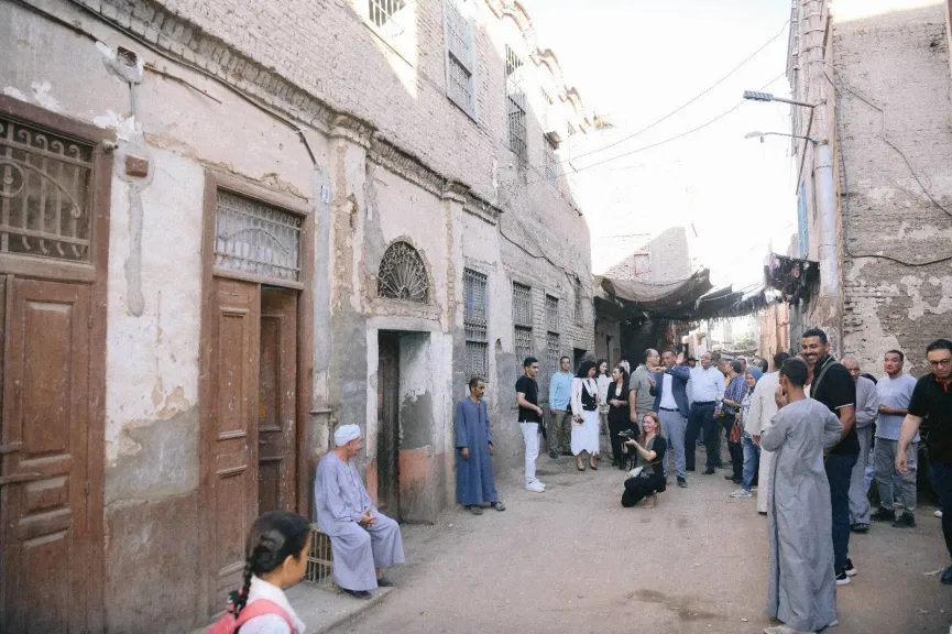 جولة الوفد في دندرة