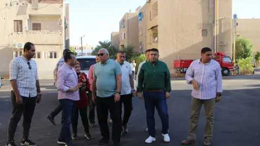 محافظ الوادى الجديد يتفقد أعمال...