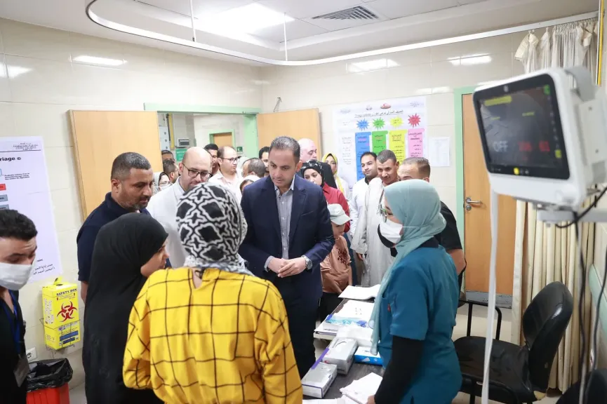 نائب وزير الصحة يتفقد المنشآت الصحية بمركز ملوي بالمنيا