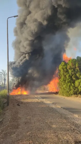 صورة من الحريق
