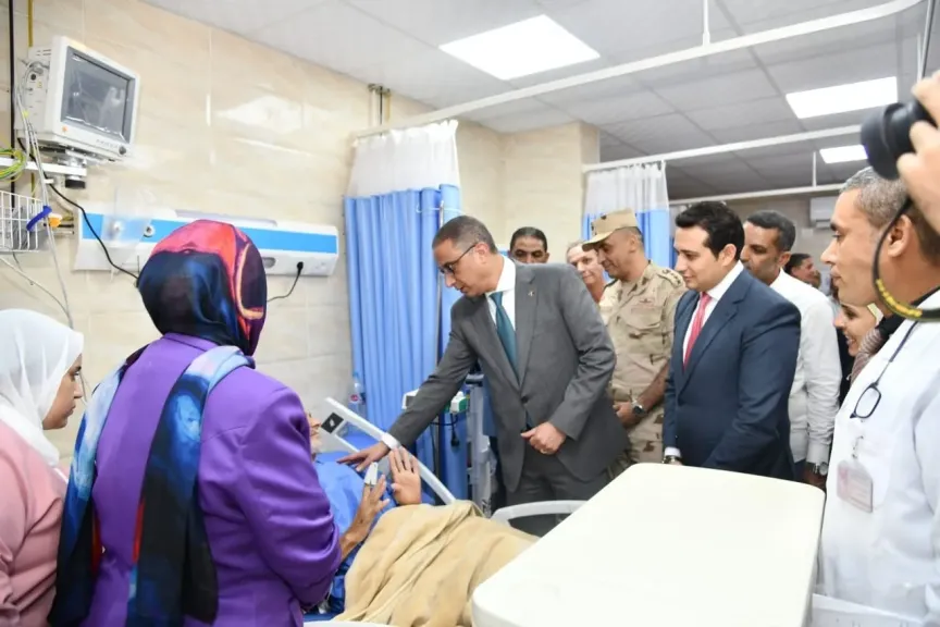 محافظ الفيوم يفتتح أقسام ووحدات طبية بمستشفى فيديمين المركزي
