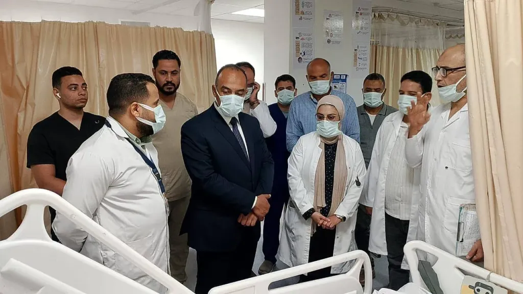 نائب المحافظ يتابع حالة المصابين
