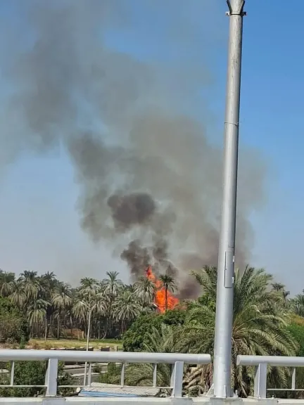 صورة من الحريق